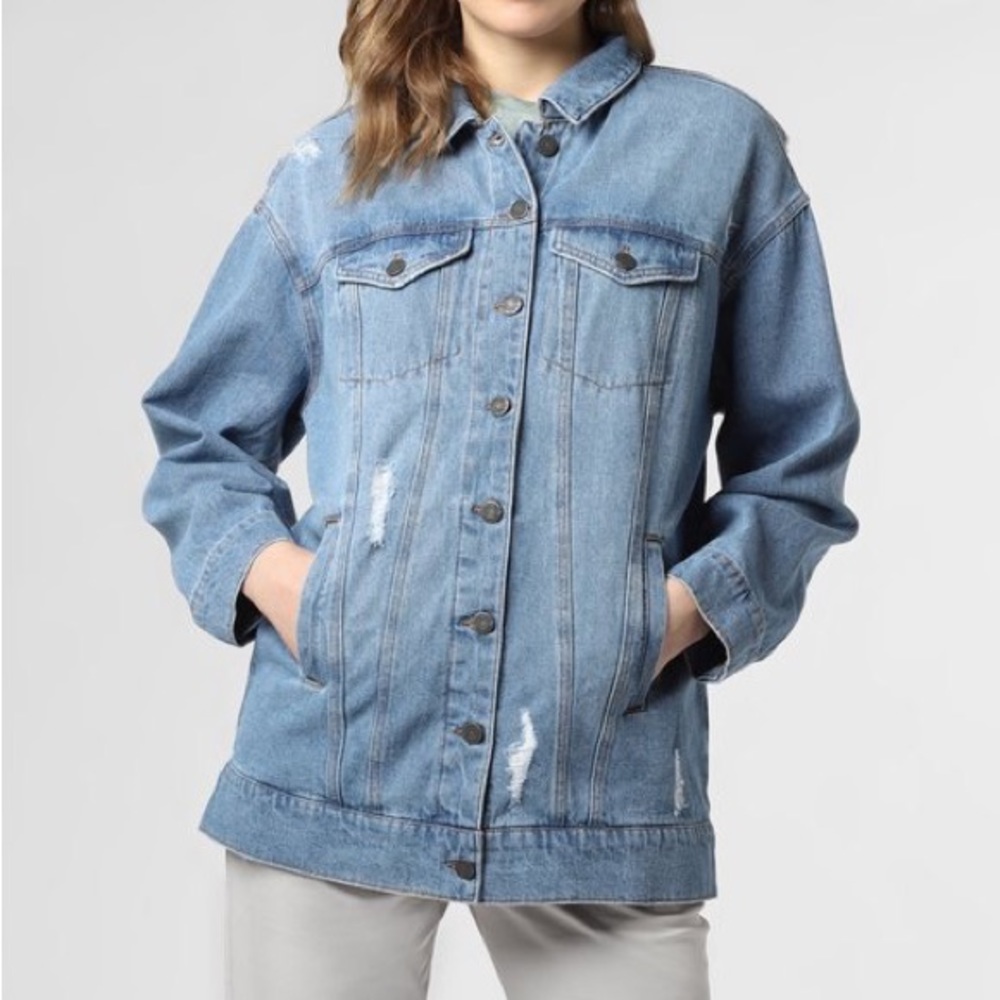 Noisy May Fiona Oversized Jean Jacket - Picture 2 of 6